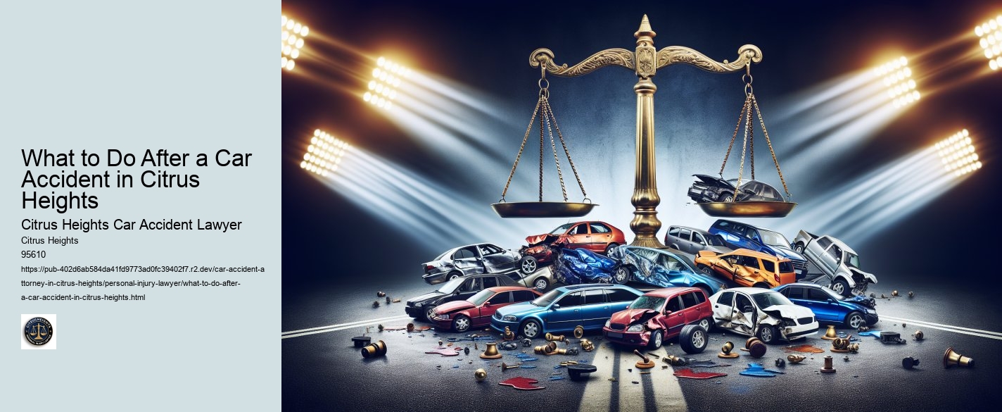 What to Do After a Car Accident in Citrus Heights